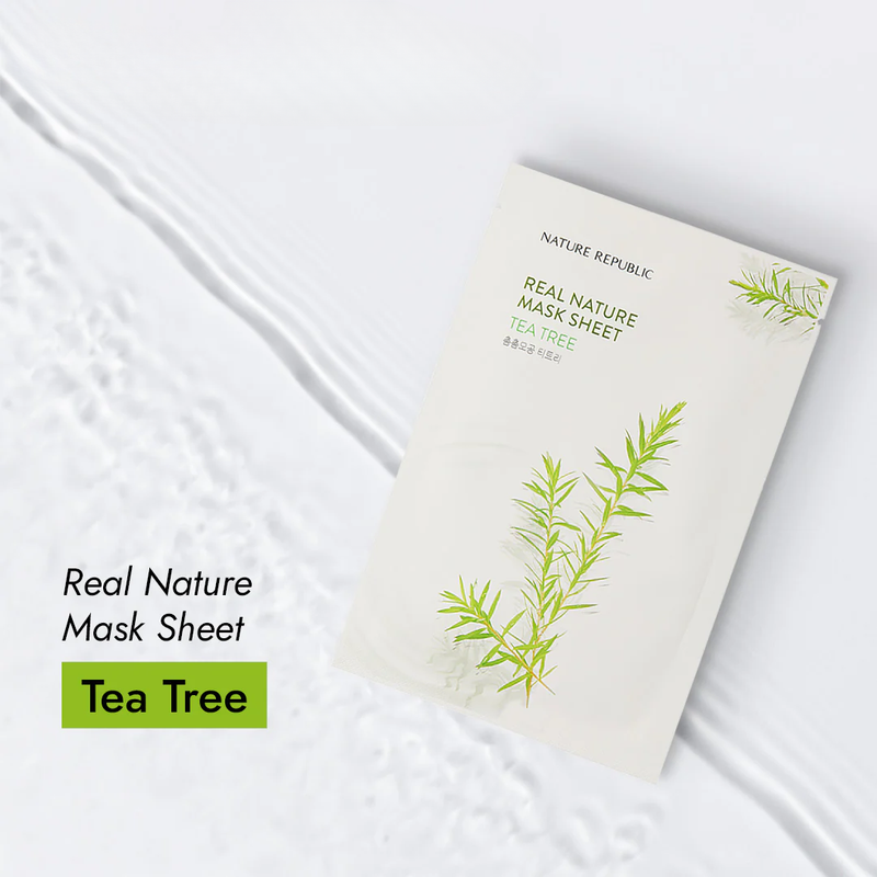 Nature Republic REAL NATURE SHEET MASK TEA TREE 23ML (1EA)