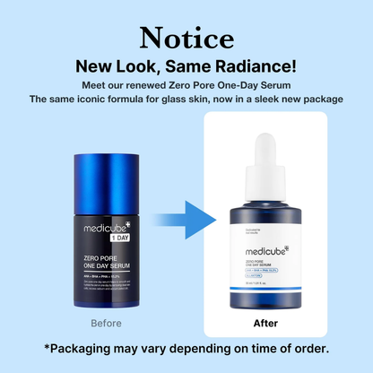 medicube - Zero Pore One Day Peptide Serum - 30ML