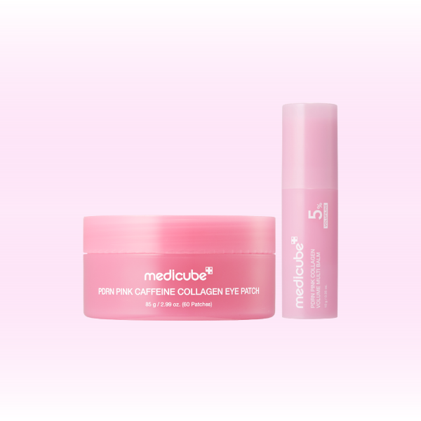 🎀 MEDICUBE Viral Pink Plump Duo | Depuff, Smooth & Glow