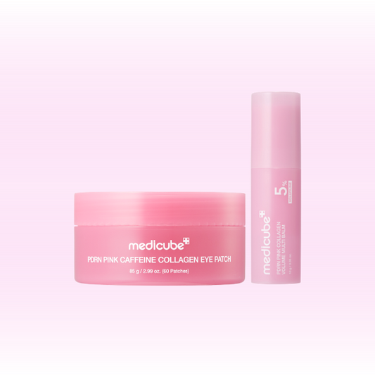 🎀 MEDICUBE Viral Pink Plump Duo | Depuff, Smooth & Glow