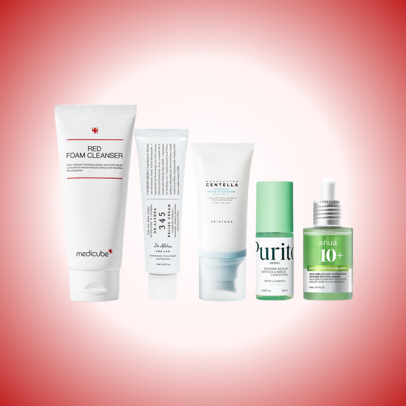 Medicube and Redness Rescue Essentials Set | Soothes redness & irritation