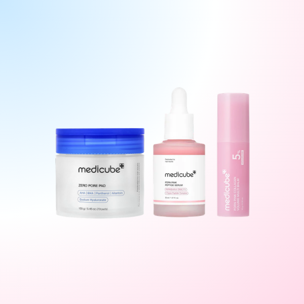 🩷 Medicube Viral Glass Skin Set | Poreless, Plump & Glowing