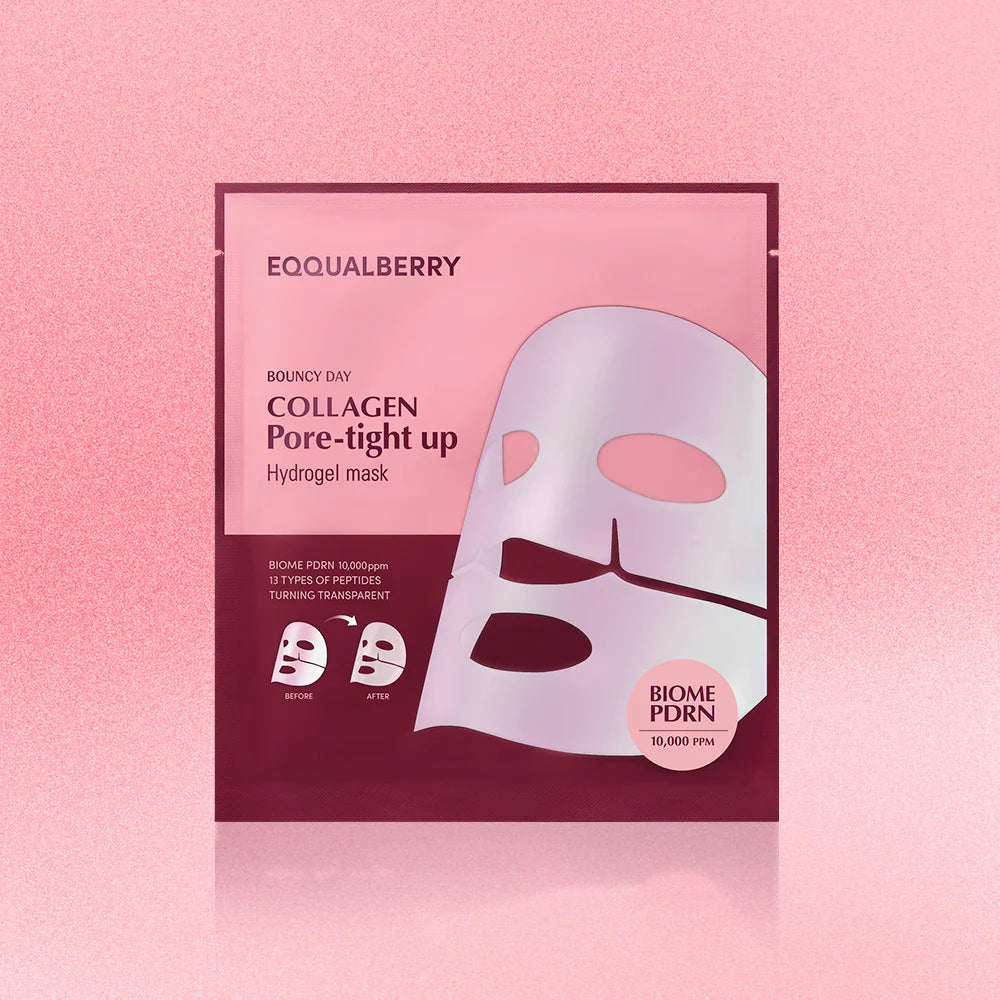 EQQUALBERRY - Collagen Pore-tight up Hydrogel Mask Set 30G (4 Pieces)