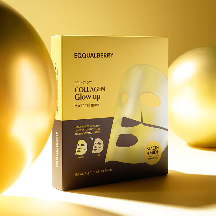 EQQUALBERRY - Collagen Glow up Hydrogel Mask Set (1 Piece)