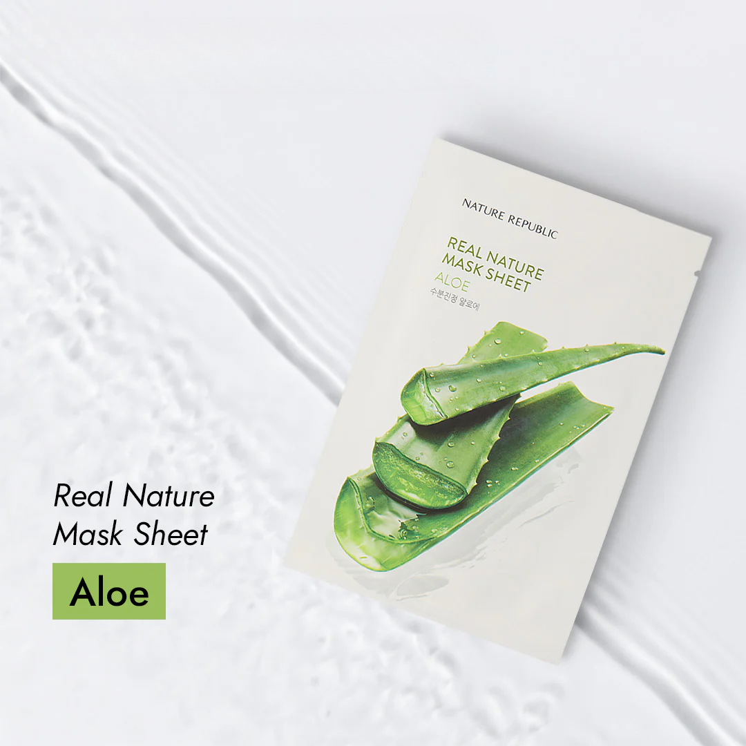 Nature Republic REAL NATURE SHEET MASK ALOE 23ml (1EA)