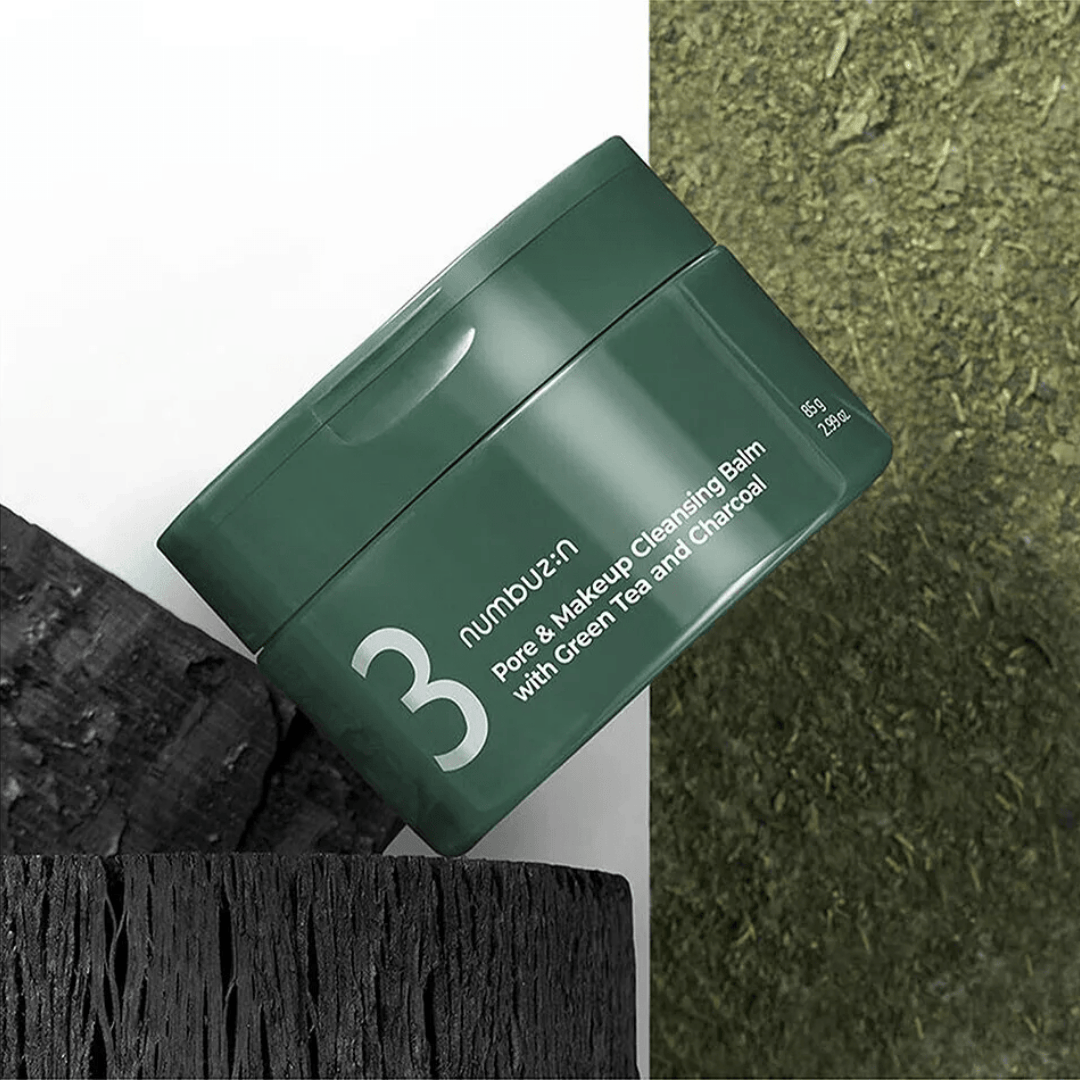 Numbuzin - No.3 Pore & Makeup Cleansing Balm With Green Tea And Charcoal
