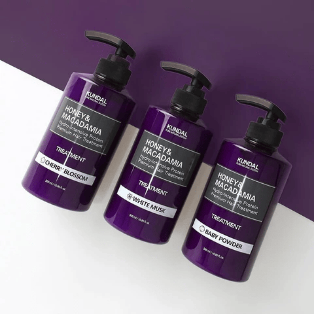 KUNDAL  Honey & Macadamia Protein Treatment - Cherry Blossom 500ml