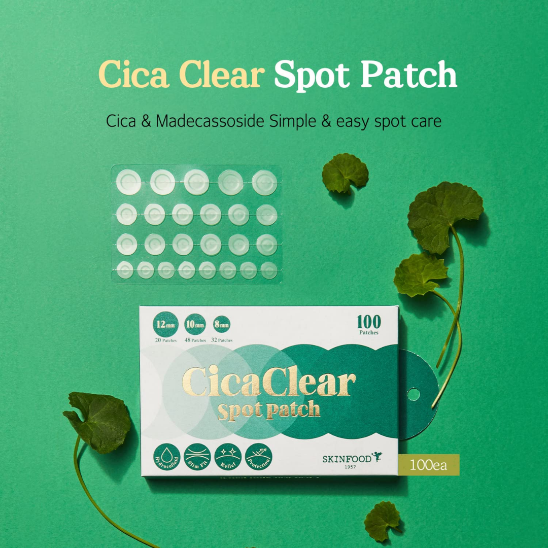 Skinfood - Cica Clear Spot Patch Set (12mmx20ea/10mmx48ea/8mmx32ea)