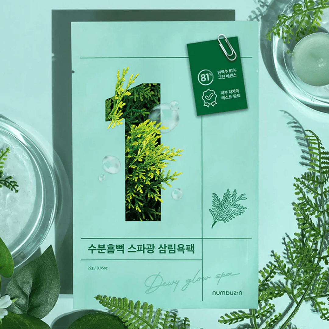 NUMBUZIN No.1 Dewy Glow Spa Sheet Mask (4 Pieces)
