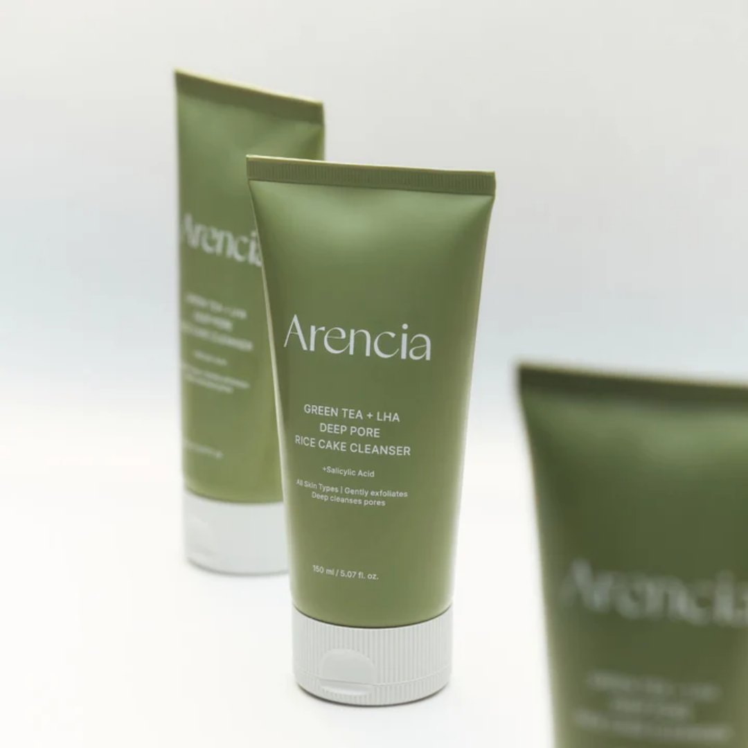 Arencia - Green Tea + LHA Deep Pore Rice Cake Cleanser 150G