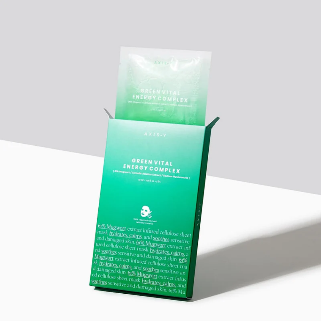 Axis-Y Mugwort Green Vital Energy Complex Sheet Mask 27ml