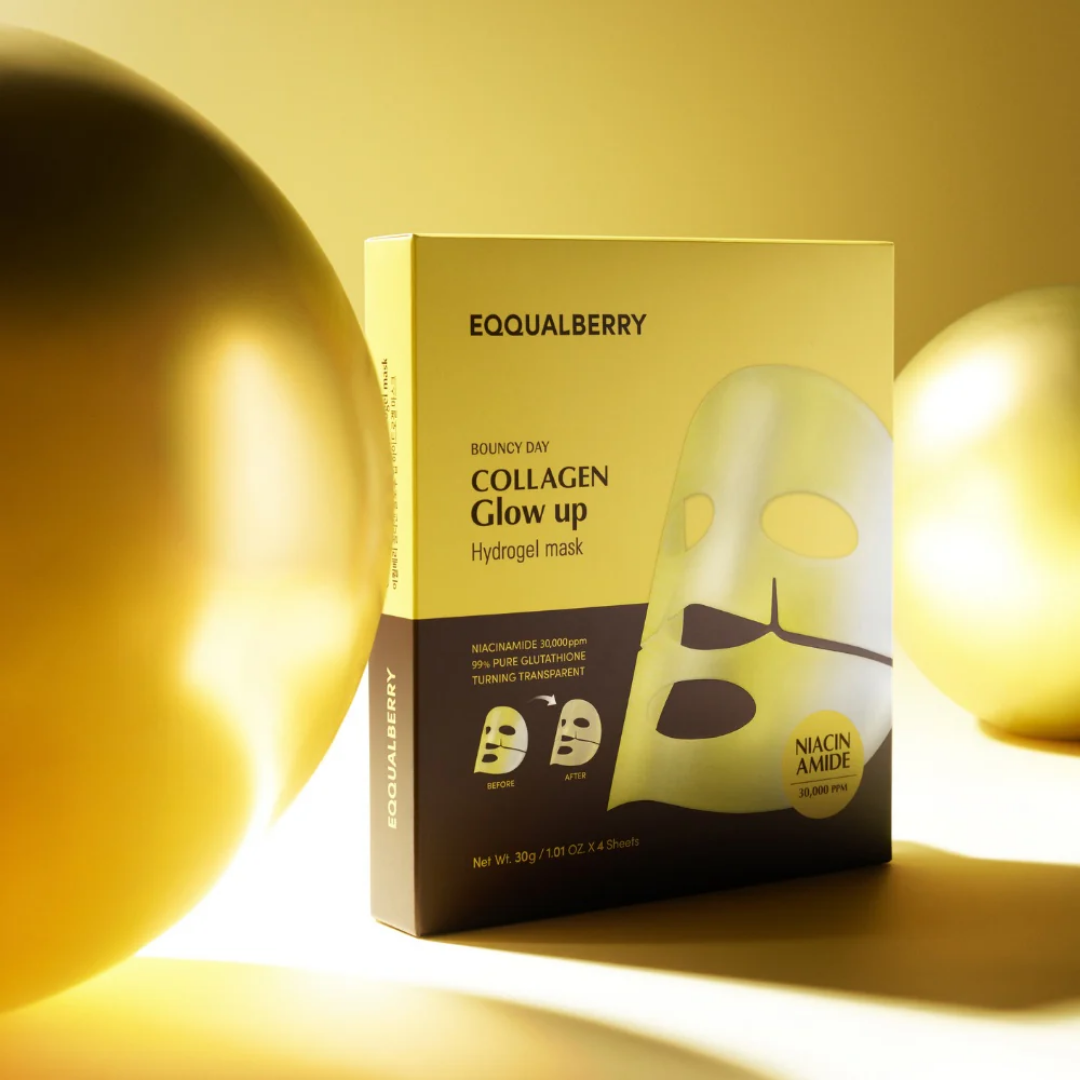 EQQUALBERRY - Collagen Glow up Hydrogel Mask Set (1 Piece)