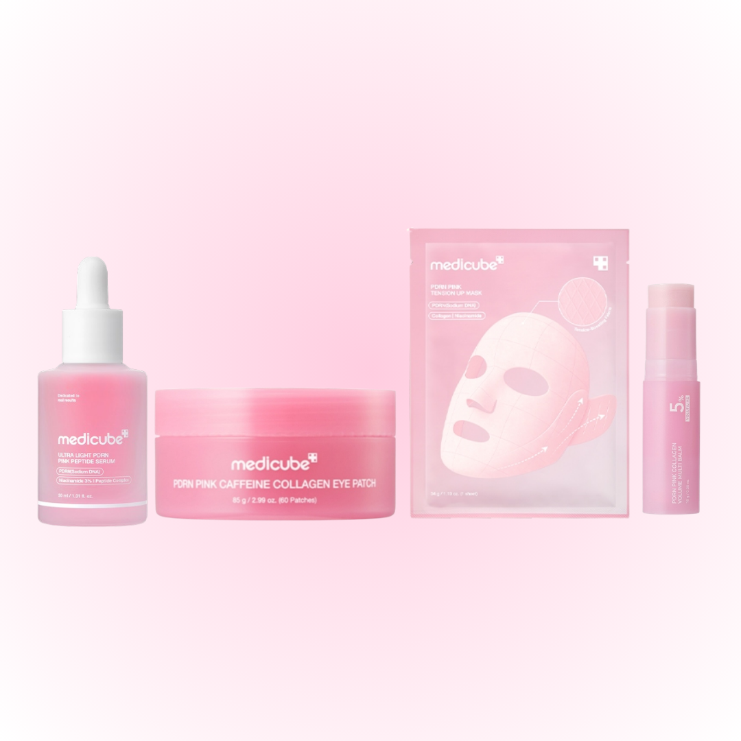 🎀 Medicube Pink Self-Care Bundle | Hydrate, Plump & Brighten