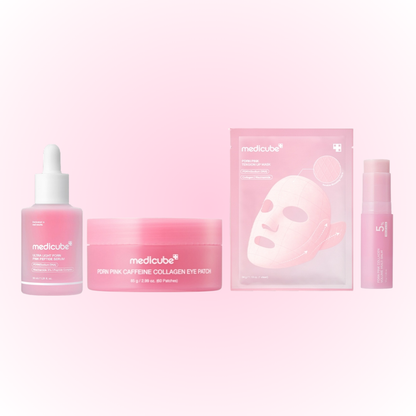 🎀 Medicube Pink Self-Care Bundle | Hydrate, Plump & Brighten