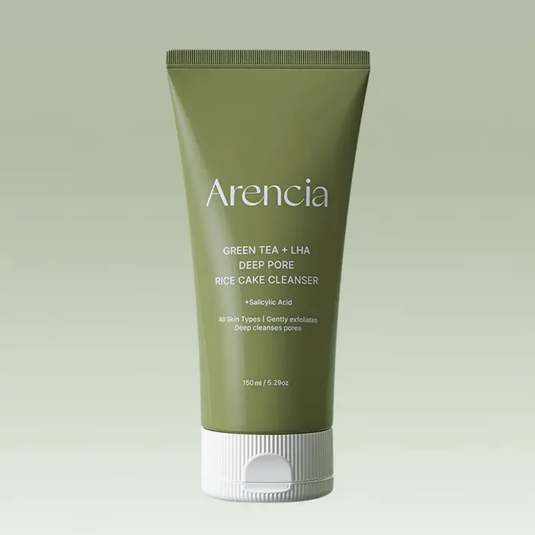 Arencia - Green Tea + LHA Deep Pore Rice Cake Cleanser 150G