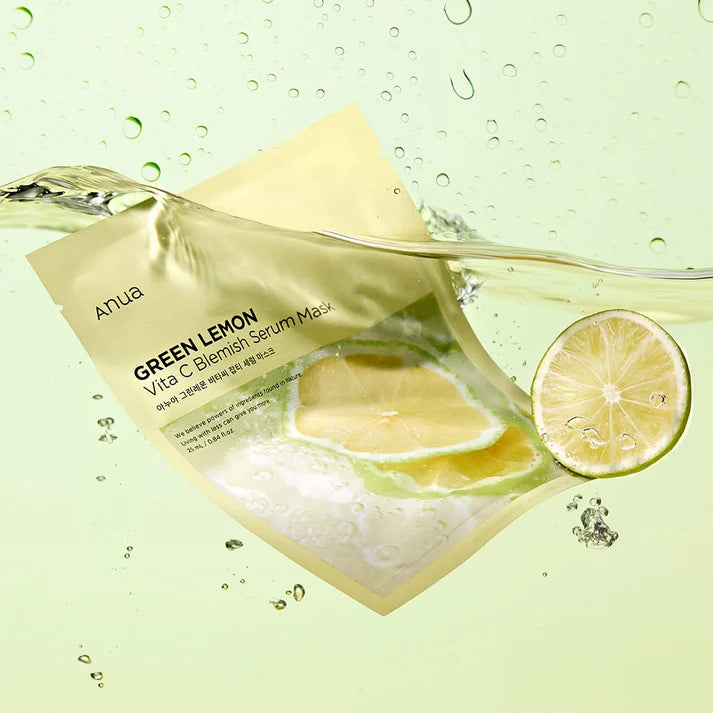 Anua - Green Lemon Vita C Blemish Serum Mask - 25ML   (1 PIECE)