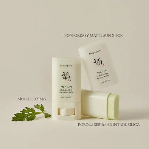 BEAUTY OF JOSEON - Matte Sun Stick : Mugwort+Camelia (SPF 50+) - 18G