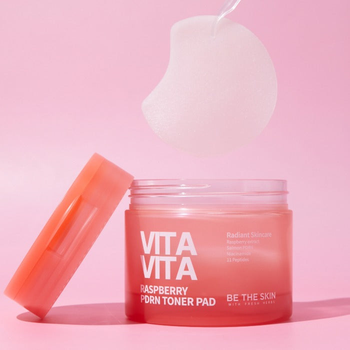 Be The Skin Vitavita Raspberry PDRN Toner Pad 120ml (60 Pads)