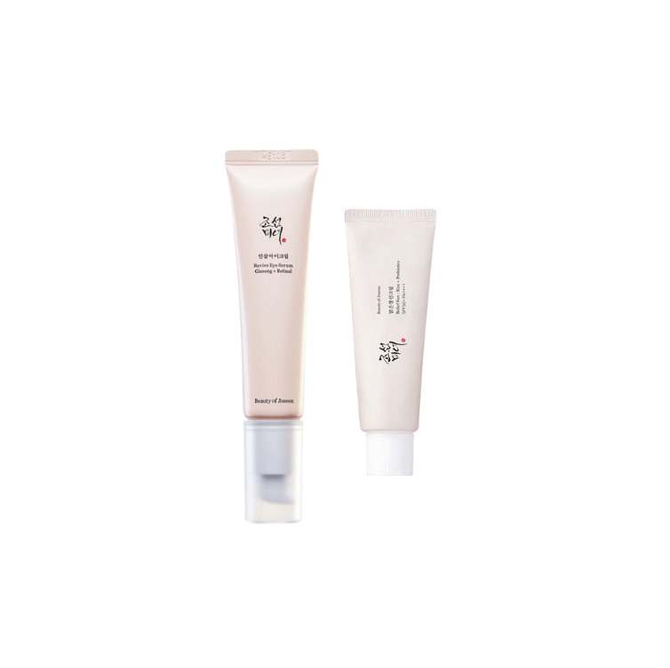 Beauty of Joseon Daily Glow Duo - Relief Sun 50ml + Revive Eye Serum : Ginseng + Retinal 30ml Set
