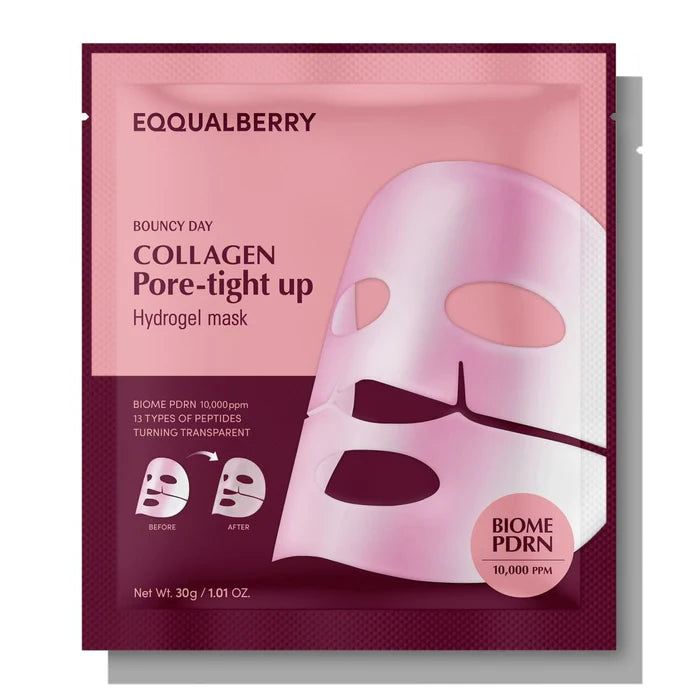 EQQUALBERRY - Collagen Pore-tight up Hydrogel Mask Set 30G (1 Piece)