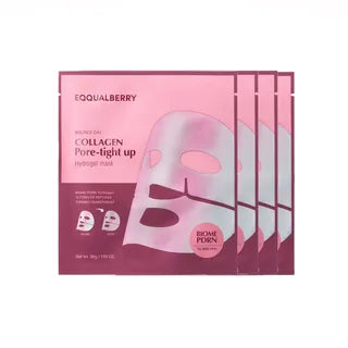 EQQUALBERRY - Collagen Pore-tight up Hydrogel Mask Set 30G (4 Pieces)