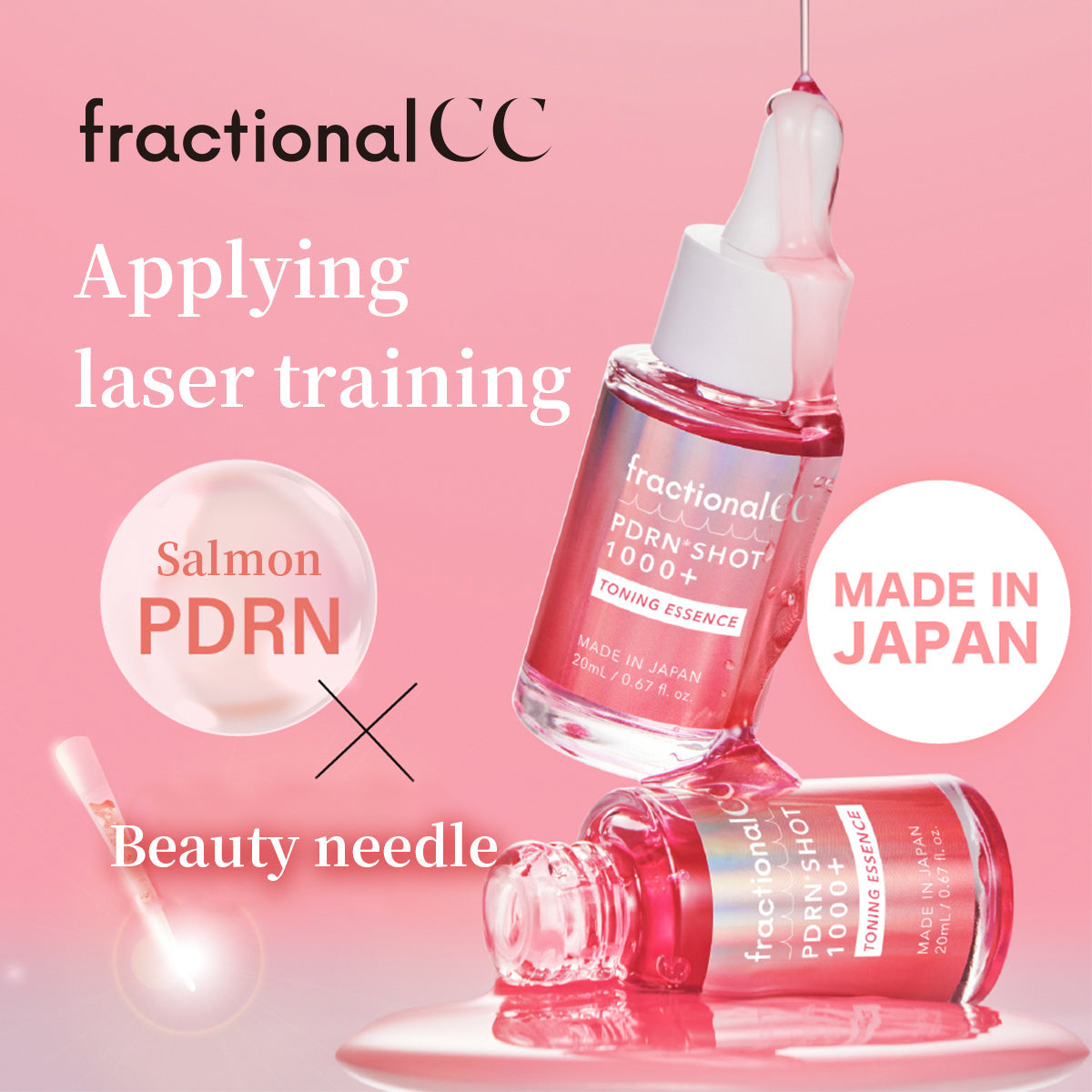 Fractional CC PDRN Shot 1000+ Toning Essence 20ml
