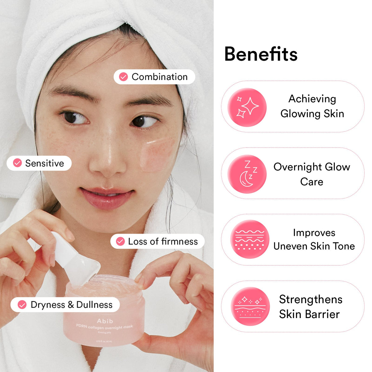 Abib PDRN Collagen Overnight Mask Firming Jelly 80ml
