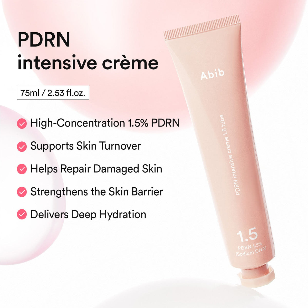 Abib PDRN Intensive Crème 1.5 Tube 75ml