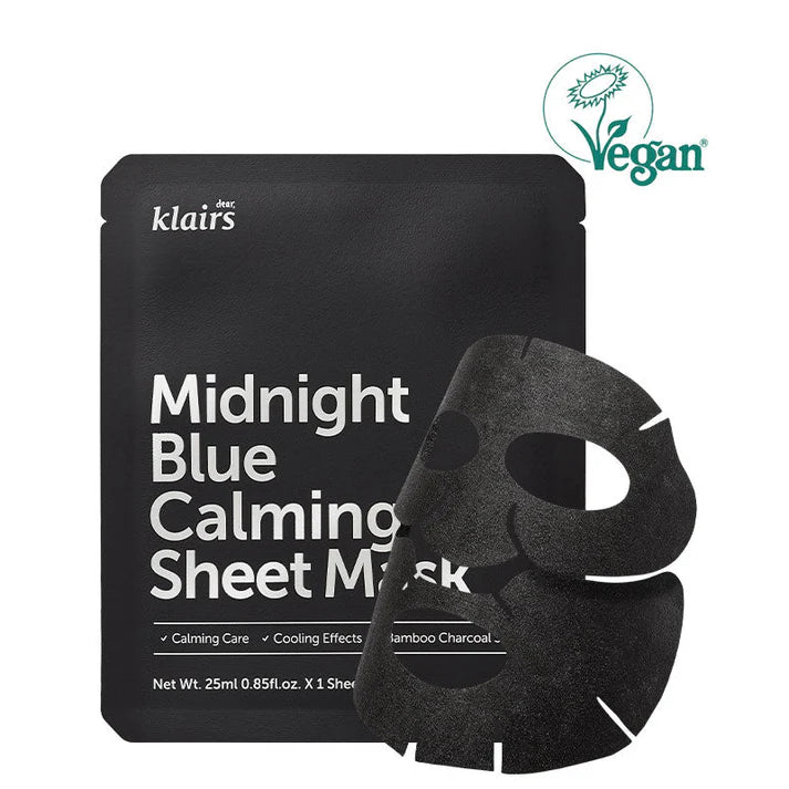 KLAIRS  Midnight Blue Calming Sheet Mask 1pc 25ml