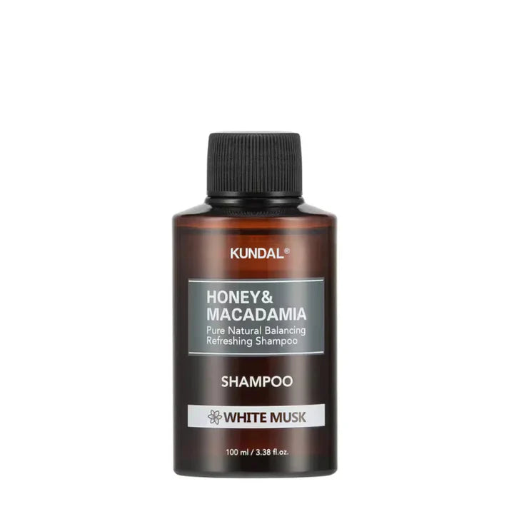 KUNDAL  Honey & Macadamia Nature Shampoo 100ml - White Musk