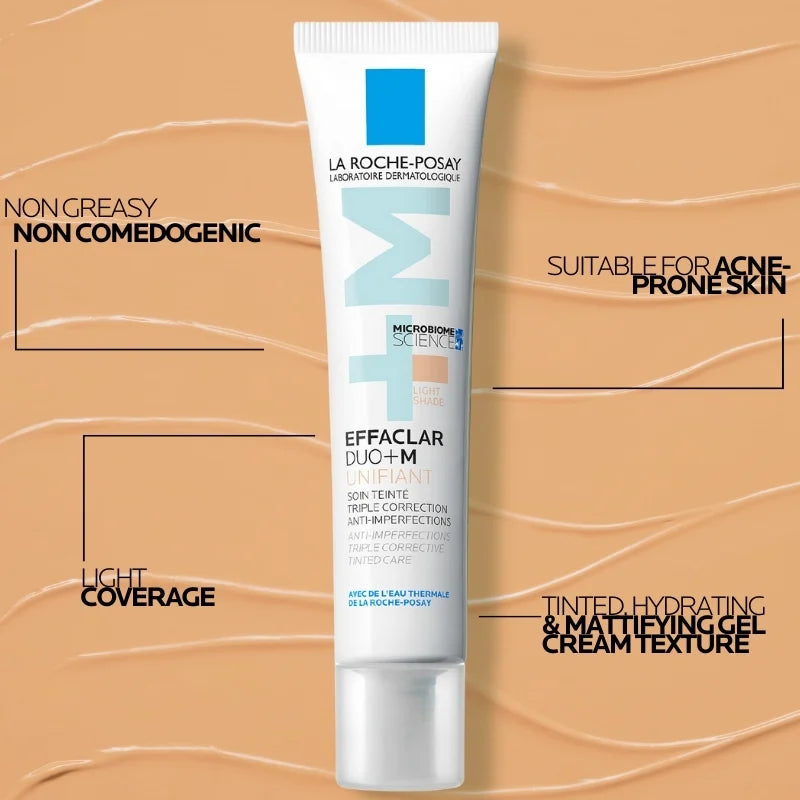 La Roche-Posay Effaclar Duo +M Unifiant Tinted Anti-Acne Moisturiser Medium 40mL