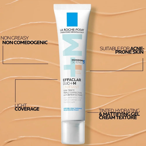 La Roche-Posay Effaclar Duo +M Unifiant Tinted Anti-Acne Moisturiser Medium 40mL