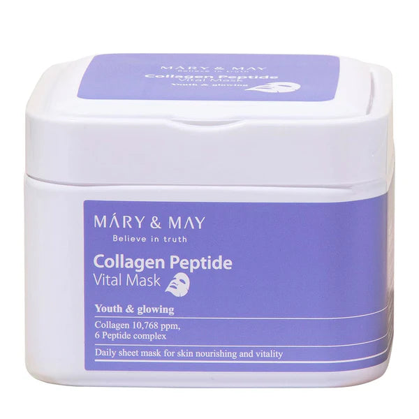 Mary & May  Collagen Peptide Vital Mask (30ea)