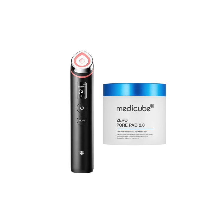 Medicube Pore Perfection Duo - Zero Pore Pad 2.0 + AGE-R Booster Pro black