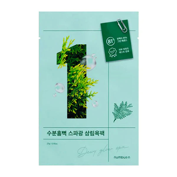 NUMBUZIN No.1 Dewy Glow Spa Sheet Mask (1 PIECE)
