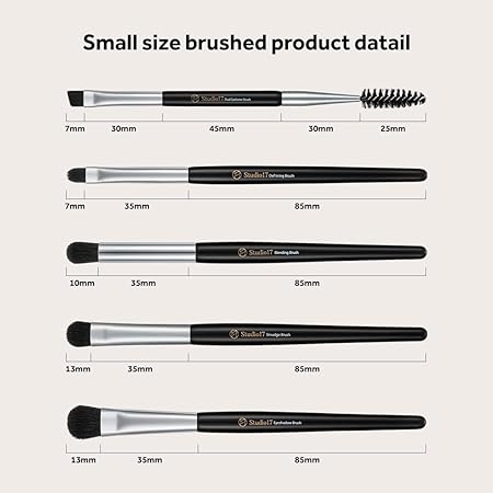 STUDIO17 Eye Makeup Brush Set 5 Pieces