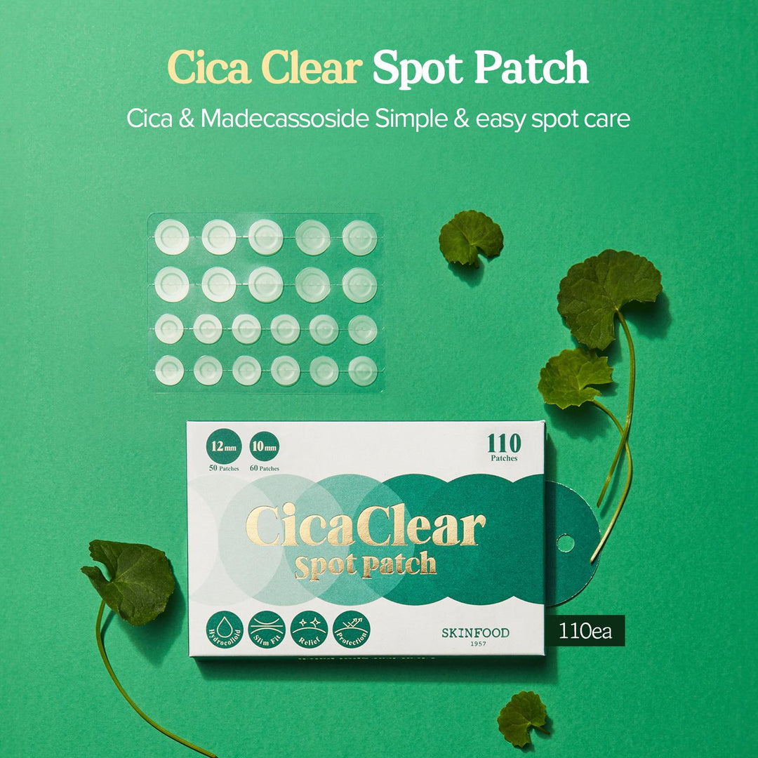 Skinfood - Cica Clear Spot Patch Set (12mmx20ea/10mmx48ea/8mmx32ea)