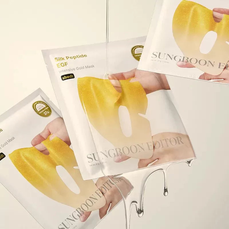 Sungboon Editor Silk Peptide EGF Intensive Gold Mask 37g 4ea