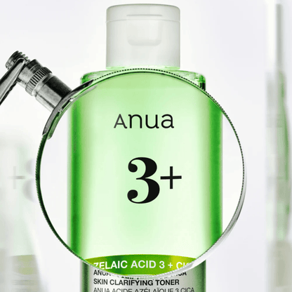 ANUA AZELAIC ACID 3 CICA SKIN CLARIFYING TONER 250ml - AU Beauty Bazaar