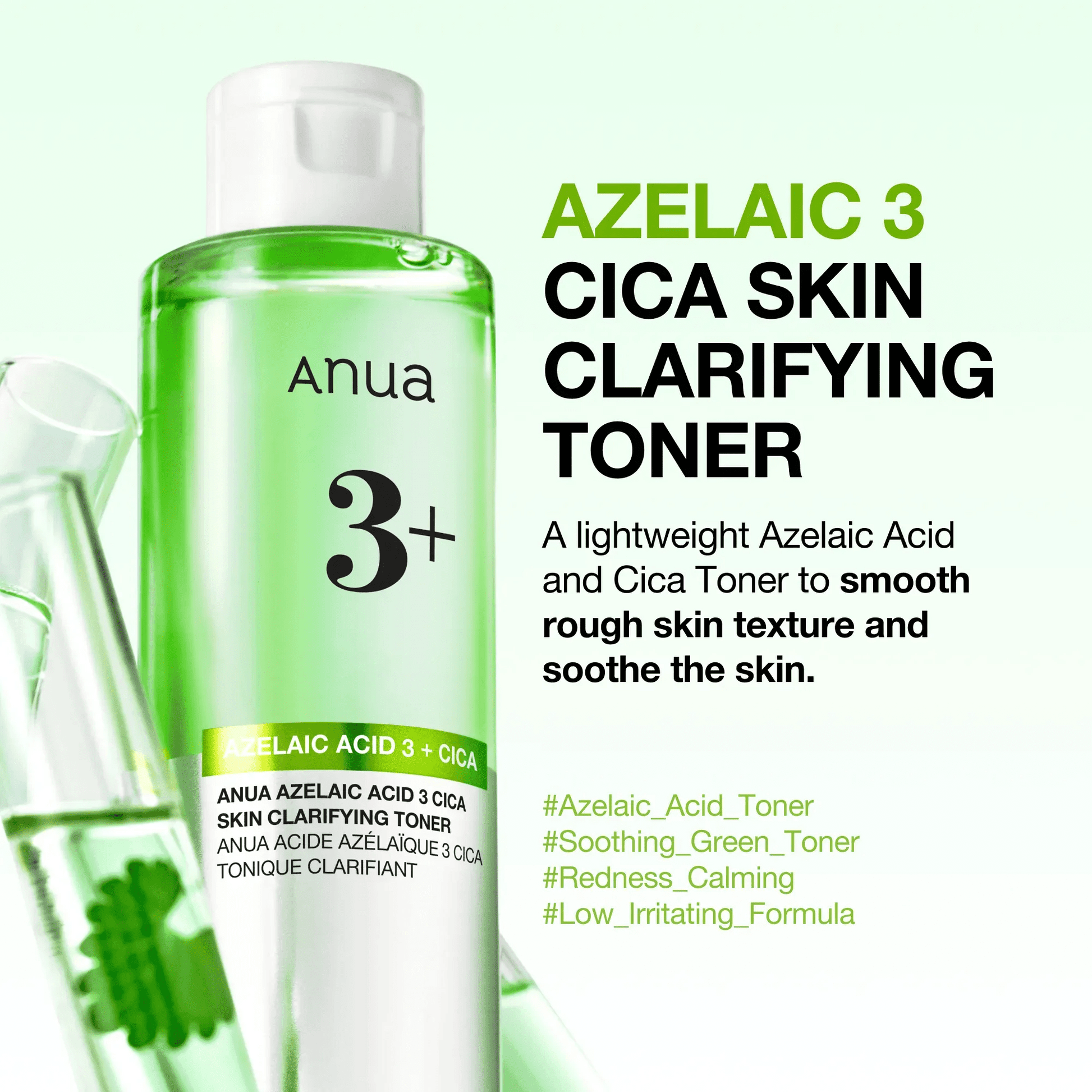 ANUA AZELAIC ACID 3 CICA SKIN CLARIFYING TONER 250ml - AU Beauty Bazaar