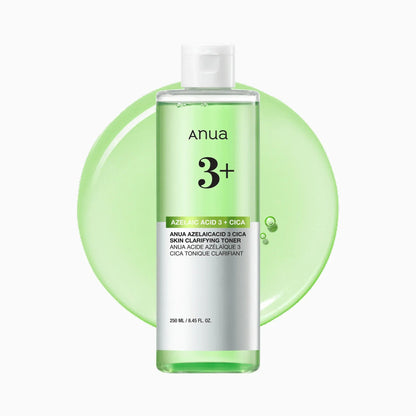 ANUA AZELAIC ACID 3 CICA SKIN CLARIFYING TONER 250ml - AU Beauty Bazaar