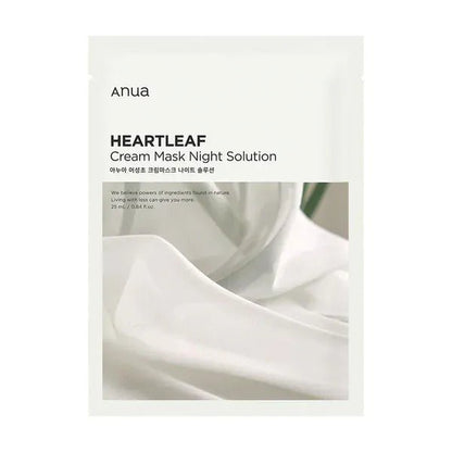 Anua - Heartleaf Cream Mask Night Solution Pack - 25ML (1 PIECE) - AU Beauty Bazaar