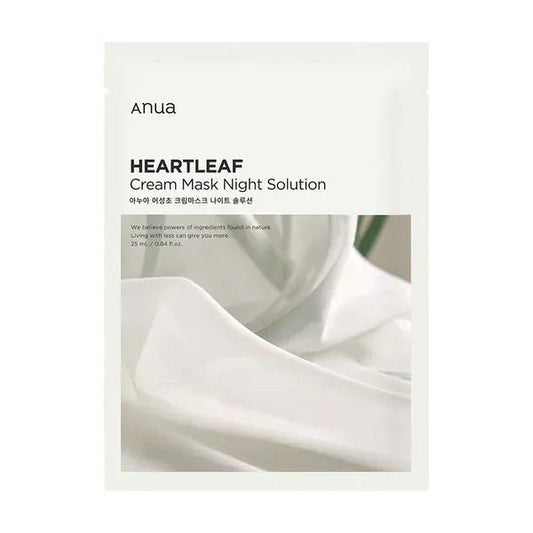 Anua - Heartleaf Cream Mask Night Solution Pack - 25ML (1 PIECE) - AU Beauty Bazaar