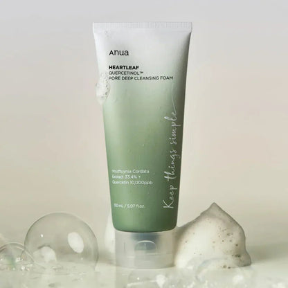 Anua - Heartleaf Quercetinol Pore Deep Cleansing Foam - 150ML - AU Beauty Bazaar