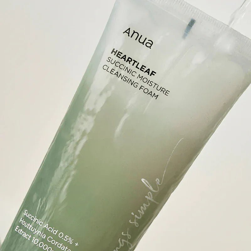 Anua - Heartleaf Succinic Moisture Cleansing Foam - 150ML - AU Beauty Bazaar