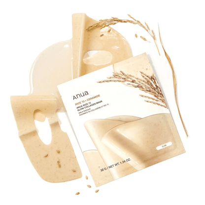 Anua - Rice 70 Glow Collagen Mask 38g - AU Beauty Bazaar