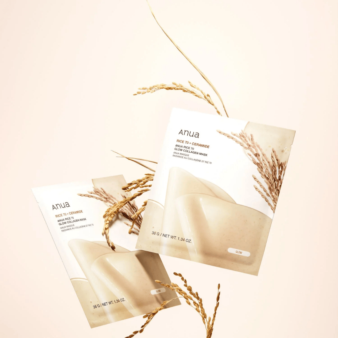 Anua - Rice 70 Glow Collagen Mask 38g - AU Beauty Bazaar