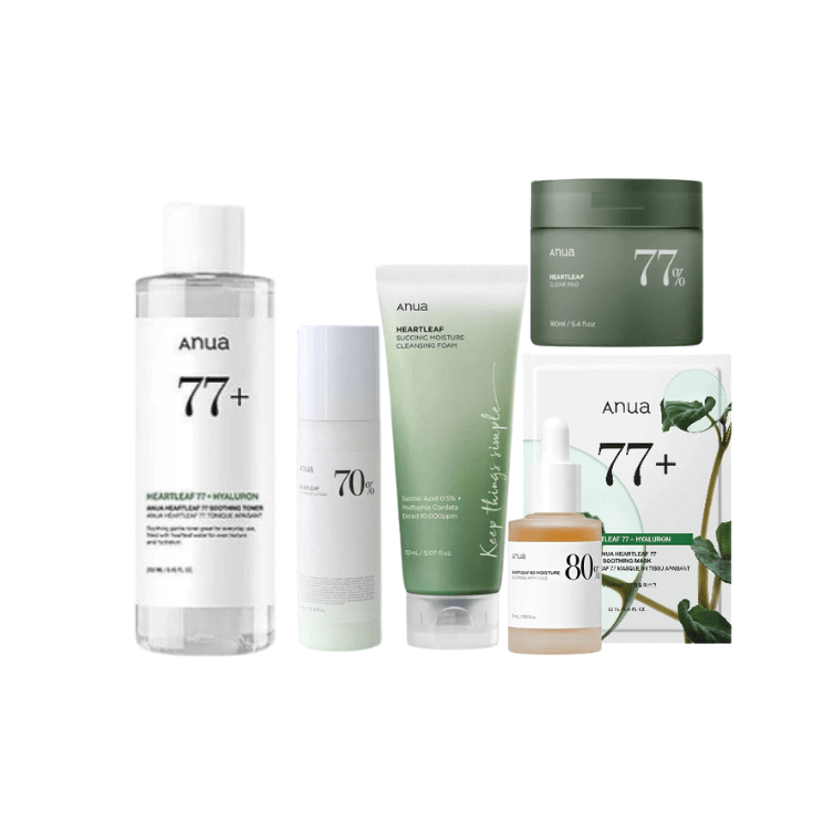 Anua - Calm & Clean Heartleaf Ritual Set