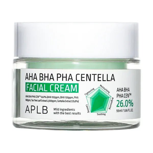 APLB AHA BHA PHA CENTELLA FACIAL CREAM - 55ML - AU Beauty Bazaar