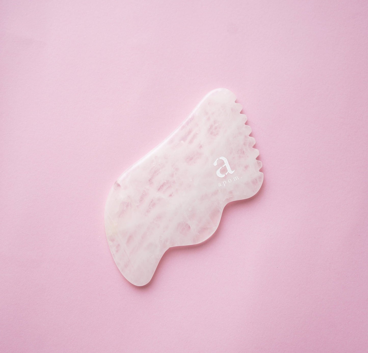 apom. x AU Beauty Bazaar White Jade Gua Sha Facial Massage Tool - AU Beauty Bazaar